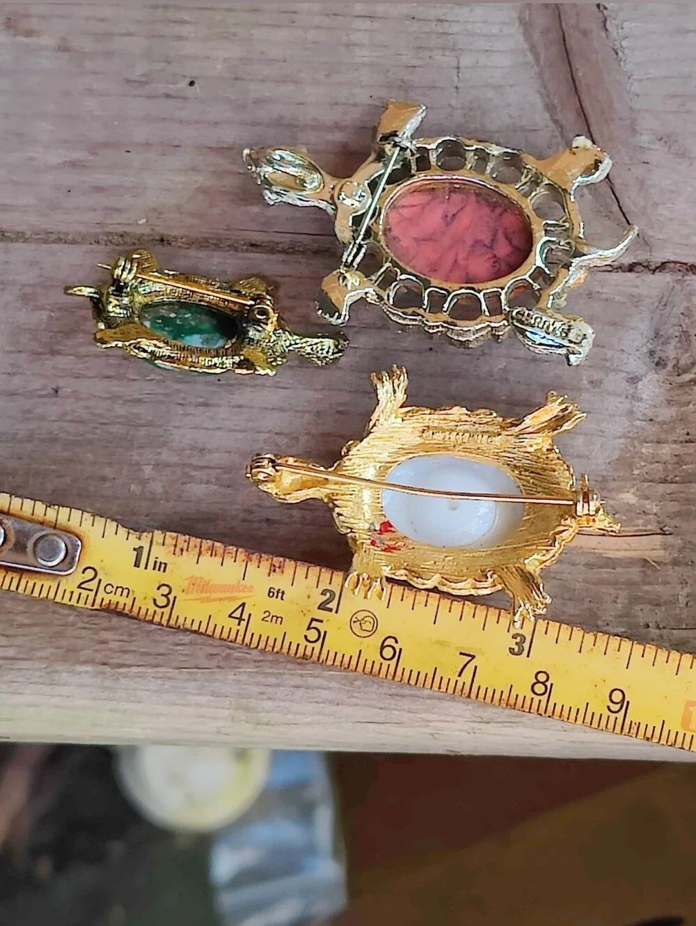 🐢 Free Vintage Signed Turtle Brooches